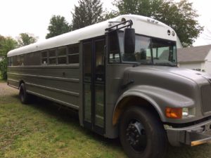outside school bus