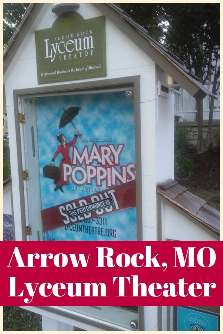 Planning a trip to Arrow Rock MO is a must - and make certain that you catch a show at the Lyceum Theater as well. You'll fall in love with this town!&nbsp;