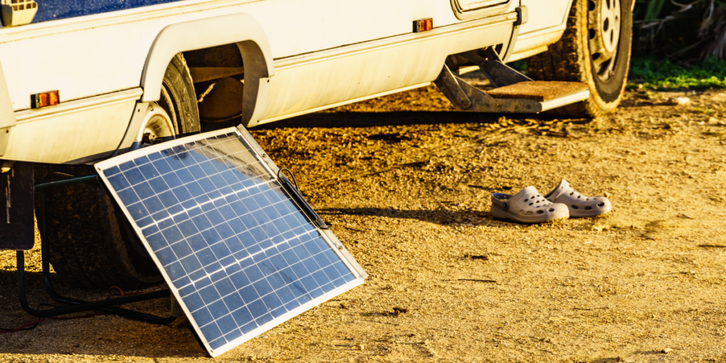 solar panel pop up camper